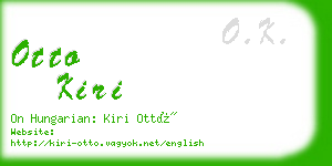 otto kiri business card